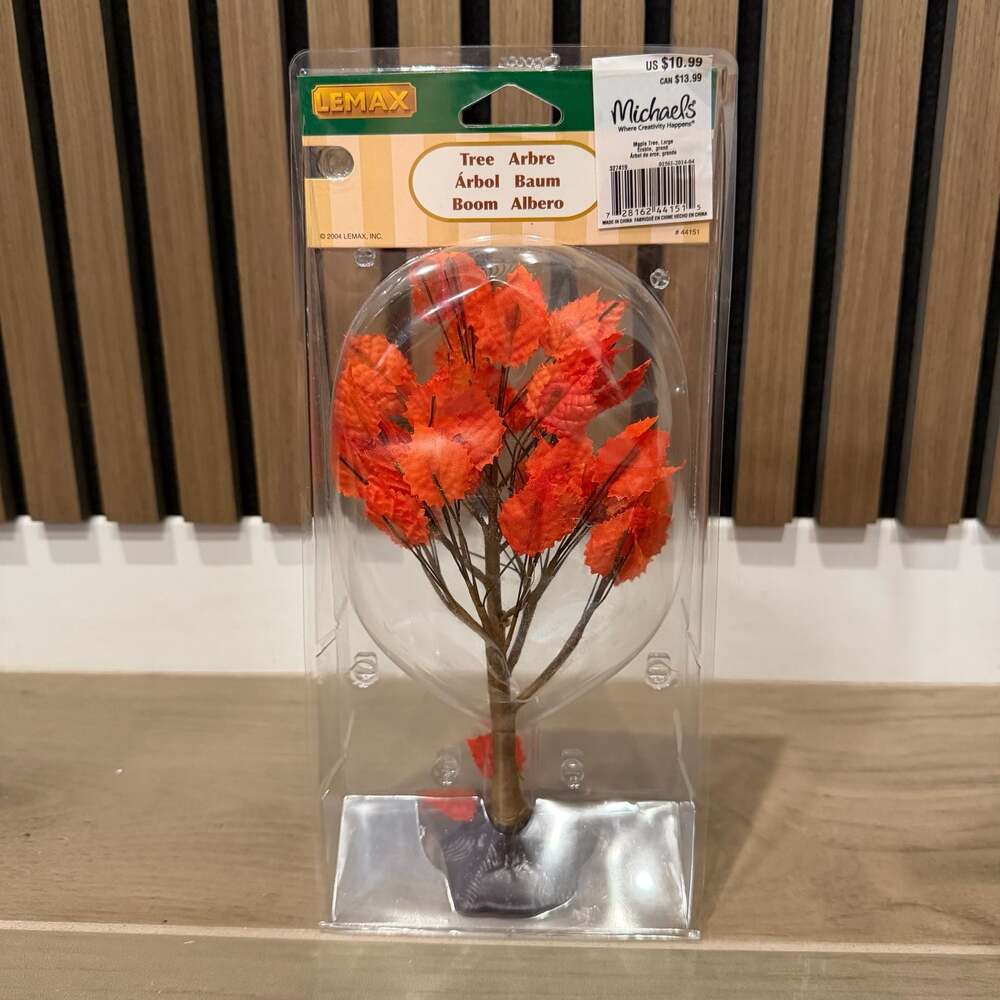 Lemax Maple Tree Large Orange Fall Tree #44151 New in Package